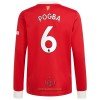 Maglia da Calcio a Maniche Lunghe Manchester United Paul Pogba 6 Casa 2021-22 per Uomo